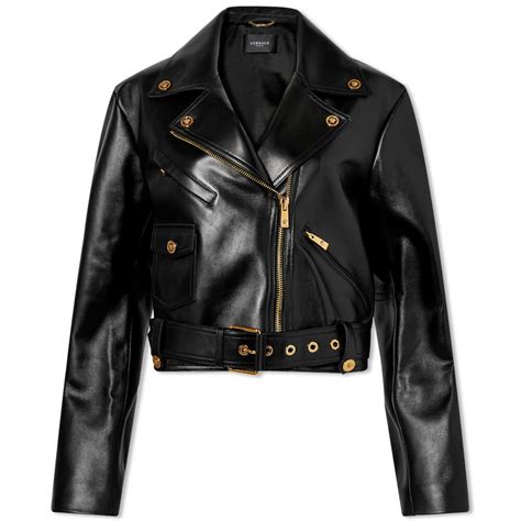 versace red jacket xs|Versace biker jacket.